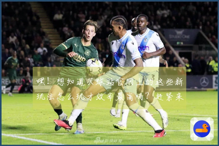 嘿！想知道买球站官网上的这些新玩法怎么玩才效率最高吗？赶紧来瞅瞅！